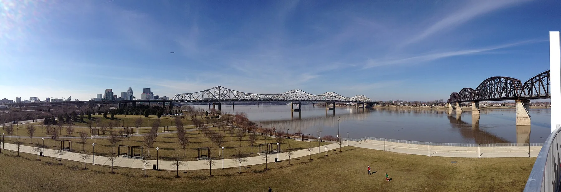 Louisville skyline viewed from the Big Four Bridge