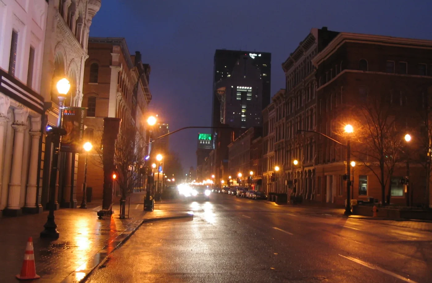 Cast-iron façades along West Main Street in Louisville
